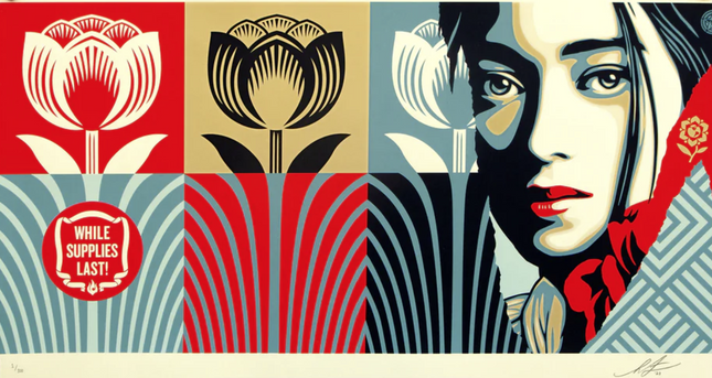 While Supplies Last Large Format Serigraph Print by Shepard Fairey- OBEY