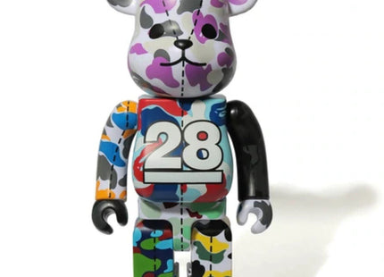 A Bathing Ape 28th Anniversary 400% Gray Be@rbrick x Bape- A Bathing Ape