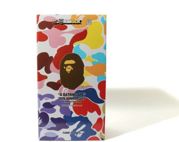 A Bathing Ape 28th Anniversary 400% Green Be@rbrick x Bape- A Bathing ...