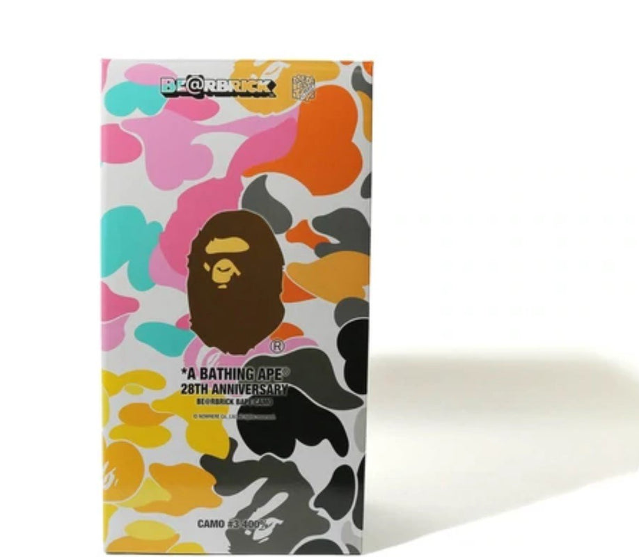 A Bathing Ape 28th Anniversary 400% Pink Be@rbrick x Bape- A Bathing A ...