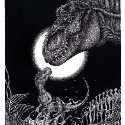 A Tribute to Stan Winston Jurassic Park Giclee Print by Liam Atkin