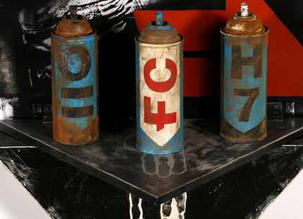 AAVEI-2 Original Spray Paint Can Mixed Media Sculpture Painting by Eddie Colla