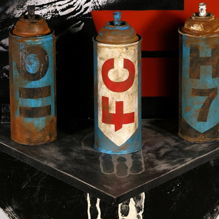 AAVEI-2 Original Spray Paint Can Mixed Media Sculpture Painting by Eddie Colla
