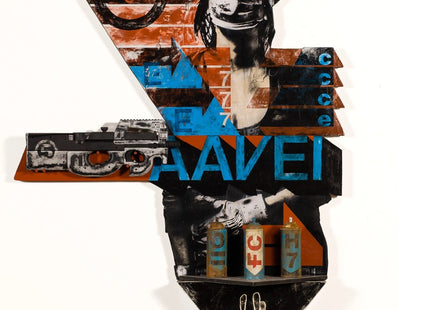 AAVEI-2 Original Spray Paint Can Mixed Media Sculpture Painting by Eddie Colla