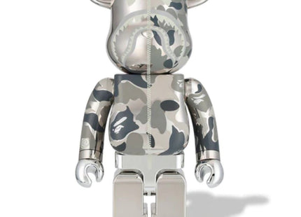 ABC Camo Shark- Silver 1000% Be@rbrick