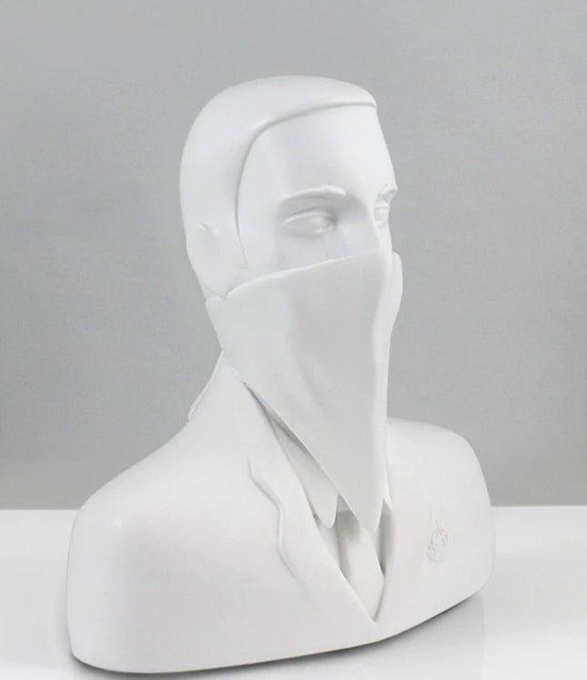 ABCNT Masked Bust Ivory White Sculpture by ABCNT
