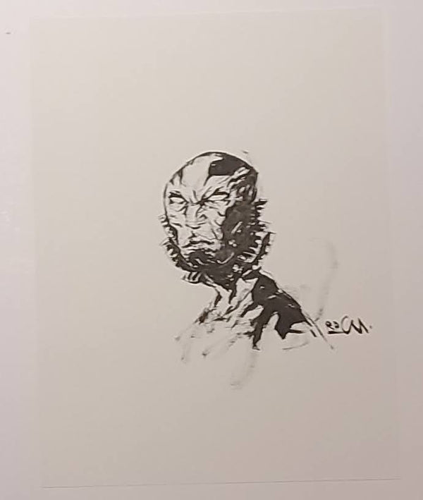 Abe Sapien Sketch Dibujo original de Rich Pellegrino