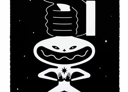 Abracadabra- Black Silkscreen Print by Cleon Peterson