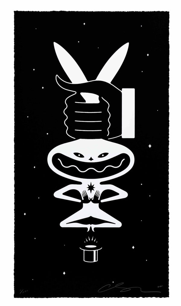 Abracadabra - Sérigraphie noire par Cleon Peterson