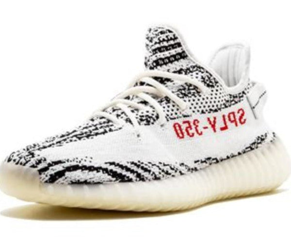 Adidas Yeezy Boost 350 V2 Zebra- Size 12 Shoe – Sprayed Paint Art Collection