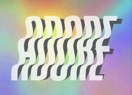 ADORE White Shadow Silkscreen Print by Ben Johnston