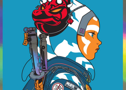 Ahsoka Tano Rainbow Foil Silkscreen Print by Joshua Budich