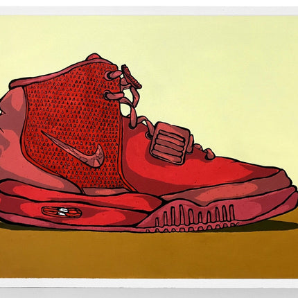 Air Yeezy 2 Red October Original Acrylic Painting by Eric Pagsanjan