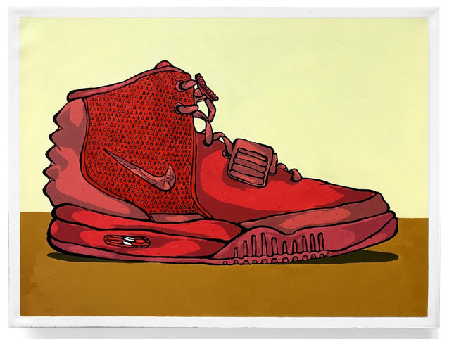 Air Yeezy 2 Red October Original Acrylic Painting by Eric Pagsanjan