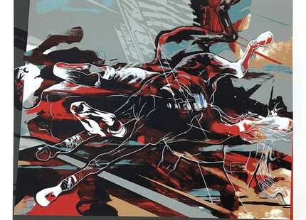 Akhal- Teke War Horse Silkscreen by Dave Kinsey