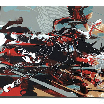 Akhal- Teke War Horse Silkscreen by Dave Kinsey