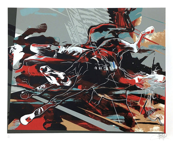 Akhal- Teke War Horse Silkscreen by Dave Kinsey