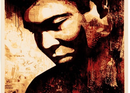 Ali Canvas Silkscreen Print by Shepard Fairey- OBEY