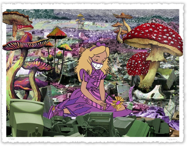 Alice in Wasteland Acid Archival Print by ABCNT