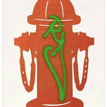 Alife Fire Hydrant Stencil HPM Print by RD-357 Real Deal