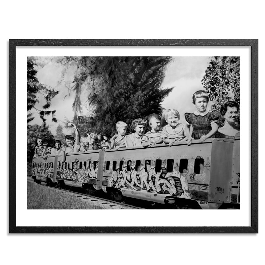 All Aboard Archival Print by David Lyle – Sprayed Paint Art Collection