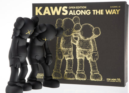 Along the Way- Black Fine Art Toy by Kaws- Brian Donnelly