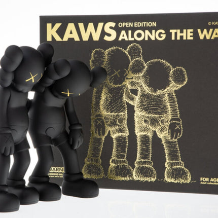 Along the Way- Black Fine Art Toy by Kaws- Brian Donnelly