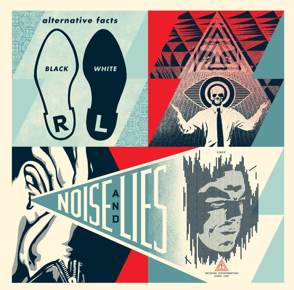 Serigrafía de hechos alternativos de Shepard Fairey- OBEY