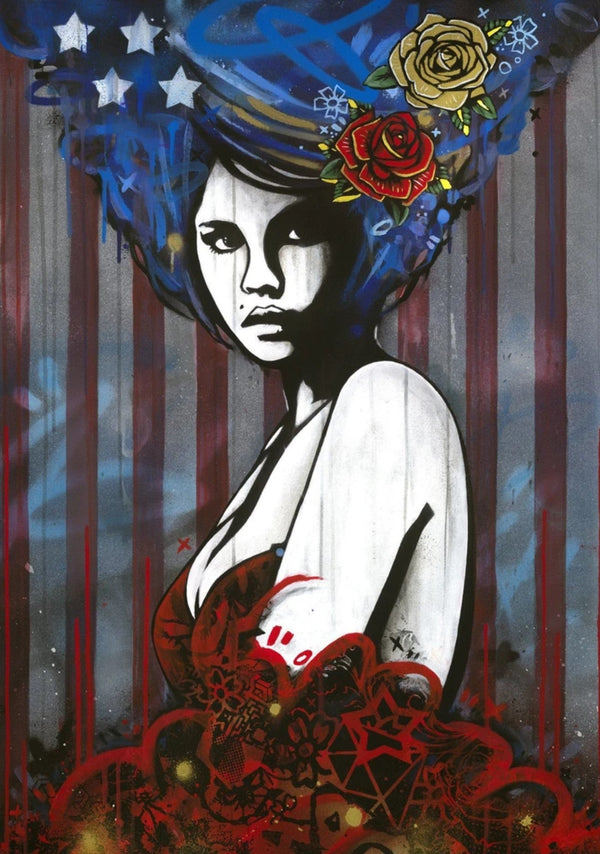 American Princess Stars and Stripes Giclee Imprimir por Copyright