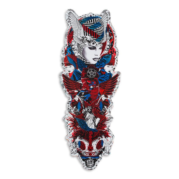 An Eye For An Eyrie Red Blue HPM Acrílico Serigrafía de Prefab77