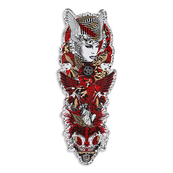 An Eye For An Eyrie Red Gold HPM Serigrafía acrílica de Prefab77