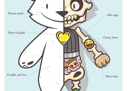 Anatomy of an Awesome Bear Giclee Print by Phil Lumbang