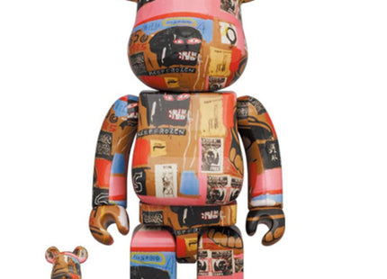 Andy Warhol X Jean Michel Basquiat #2 100% 400% Be@rbrick - Sprayed Paint Art Collection