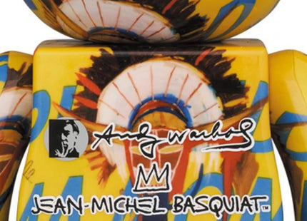 Andy Warhol X Jean Michel Basquiat #3 100% 400% Be@rbrick - Sprayed Paint Art Collection