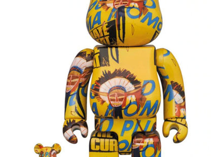 Andy Warhol X Jean Michel Basquiat #3 100% 400% Be@rbrick - Sprayed Paint Art Collection