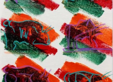 Animals Cow HPM Serigraph Print by Steve Kaufman SAK