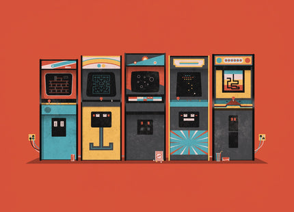 Arcade Silkscreen Print by DKNG