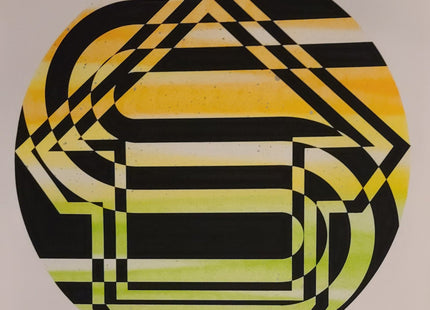 Arrows #6 HPM Hand-Embellished Archival Pigment Print - Sprayed Paint Art Collection