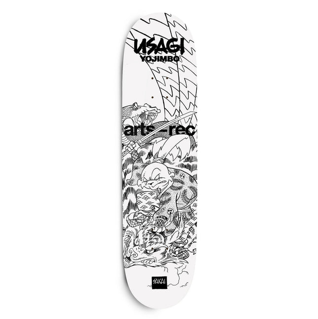 Arts-Rec x Usagi Yojimbo 2022 Deck- Black & White Skateboard Art
