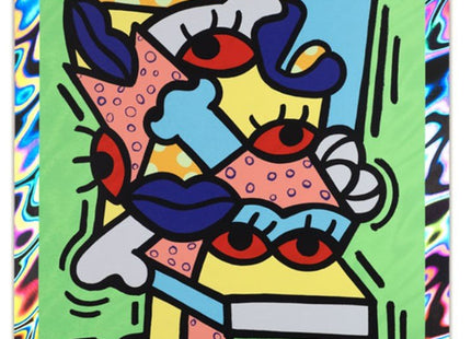 Atomic Lime Holographic Silkscreen Print by Sheefy McFly- Tashif Turner