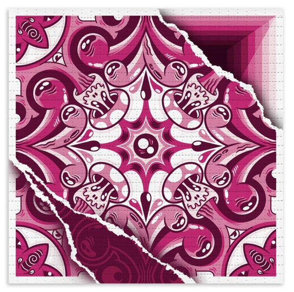 AZ373 Trippin Pink Blotter Paper Archival Print by Add Fuel