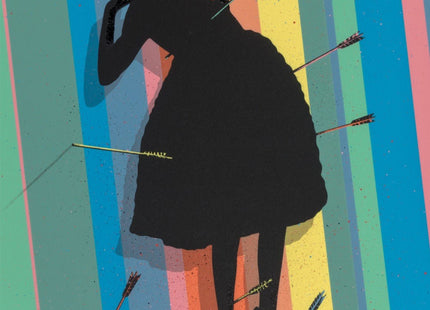 Baby Shot Me Down HPM Embellished Silkscreen Print by Lee Eelus