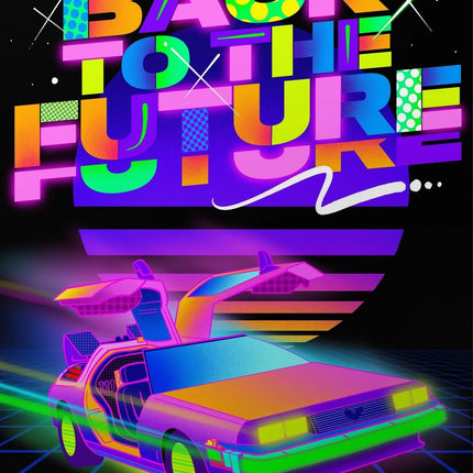 Back to the Future Giclee Print by Jason Naylor- OPN Heart