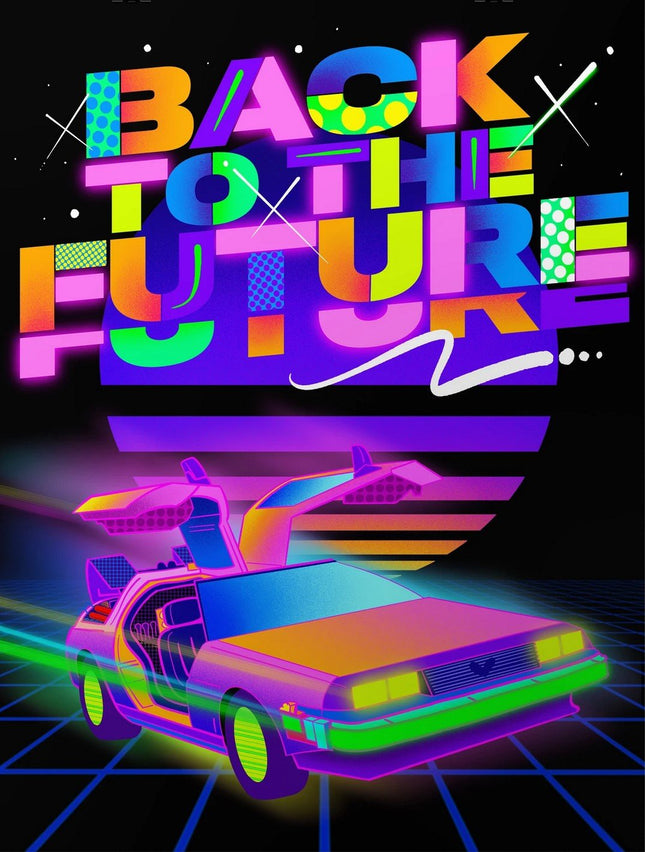 Back to the Future Giclee Print by Jason Naylor- OPN Heart