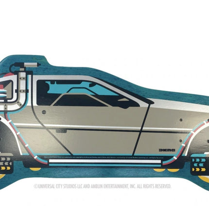 Back to The Future Part II Delorean Skateboard Deck by DKNG