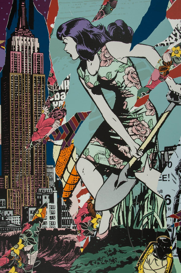 Serigrafía Bad Seeds de Faile