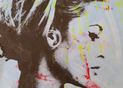 Bardot Original Mixed Media Watercolor Painting by Aelhra