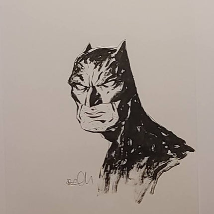 Batman Sketch Original Drawing by Rich Pellegrino