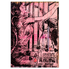 Be Faithful Original Spray Paint Mixed Media Painting by Shark Toof