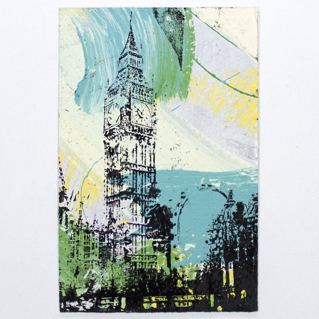 Big Ben London HPM Acrylic Silkscreen Print by Bobby Hill